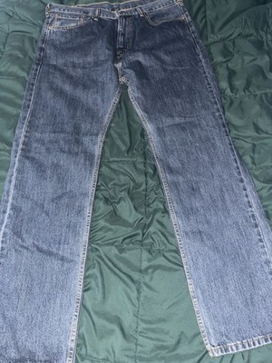 men's levi 505 jeans 38 x 34 100% Cotton Straight Fit Blue Wash
