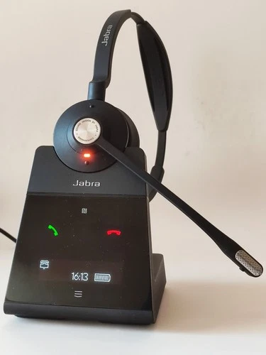 Jabra Engage 75 Stereo Headset - Schwarz mit Station - gebraucht