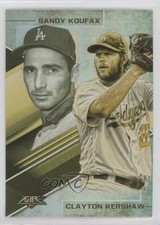 2019 Fire Lasting Legacies Gold Minted Clayton Kershaw Sandy Koufax HOF 1j2