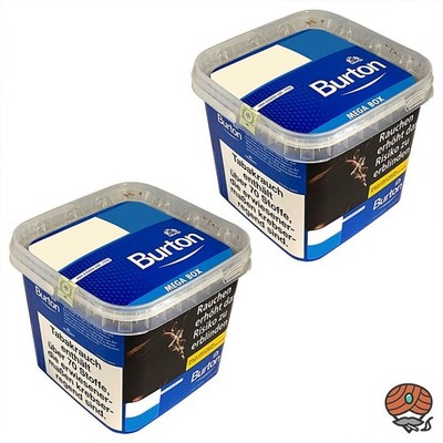 Burton Blue / Blau MEGA BOX Volumentabak / Stopftabak 2x 250g