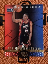 1996-97 Upper Deck USA Anfernee Penny Hardaway Basketball Record #4 USA