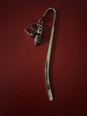 Brighton Hook Bookmark 5.5''  Shoe and Purse Charms Red Enamel Vintage