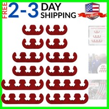 12pcs Ignition Spark Plug Wire Holders For 7mm 8mm 8.5mm 8.8mm Wires Black...