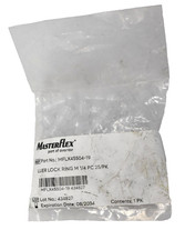 Masterflex Luer Lock Ring M 1/4" PC Hose Barb Fitting Straight Adapter Lot of 25