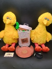 Ideal Talking Big Bird Story Magic Sesame St 2Birds. Nest, Tape, Oscar 1986 VINT