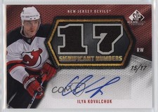 2010-11 SP Game Used Edition Significant Numbers 15/17 Ilya Kovalchuk Auto g2u