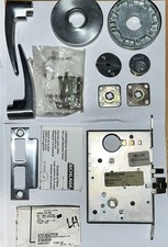 Schlage L9050 07A 626 Satin Chrome Office Mortise Lock + Lever + Cylinder No Key