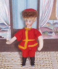 2 1/2" Antique Rare All Bisque French Lilliputian Doll #40