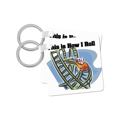 3dRose, This Is How I Roll Roller Coaster, Key Chain
