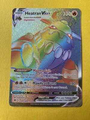 heatran vmax pokemon card value Pokémon TCG Pokémon Heatran VMAX Heatran Secret Rare Holo