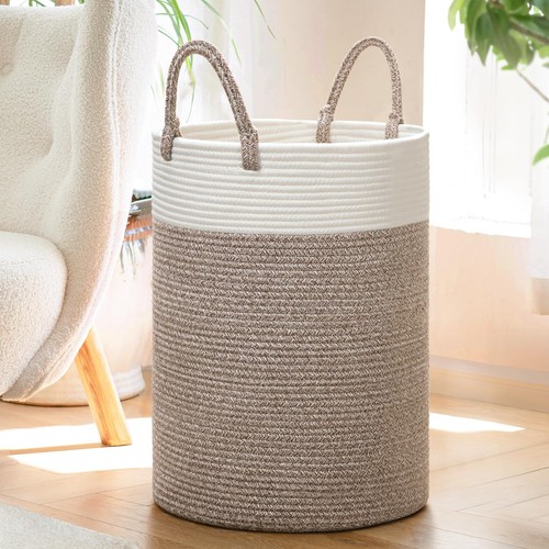 Large Laundry Basket, 60L Dirty Clothes Hamper, Baby Laundry Hamper for Toys,...