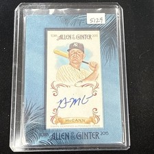 2015 TOPPS ALLEN & GINTER FRAMED MINI AUTO BRAIN MCCANN