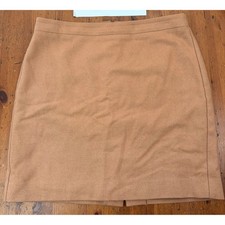 J.CREW Camel Tan Wool Blend Pencil Skirt 12 Professional Career Office 46575