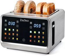 4 Slice Smart Toaster with Touchscreen, 1.5" Extra Wide Slots for Bagels  Thick