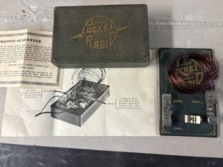 Spencer 1929 pocket radio with case and paperwork Akron Ohio all original