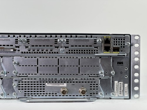Cisco ISR 3845 Router 2x 1GbE 2x PSU 256MB RAM 64MB CF NM-1T3/E3 IPBase - Afbeelding 5 van 7