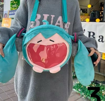 Hatsune Miku Itabag Cosplay Zipper Big Mouth Backpack | eBay display picture 3