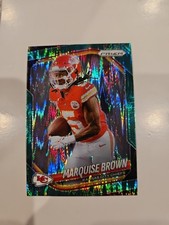 2025 Panini Prizm - Marquise Brown #287 Green Shock Prizm - Rare! - 👀🔥