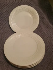 Set Of 4 Small Plates White