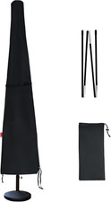 Patio Umbrella Cover Fits 7Ft-10Ft Market Umbrella, Waterproof 600D Heavy Duty U