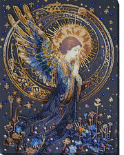 DIY Bead Embroidery Kit "Angel" Beaded stitching needlepoint beadwork