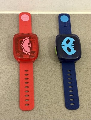 VTech PJ Masks Electronic Watch Sounds & Games Blue & Red TESTED Free Aus Post!