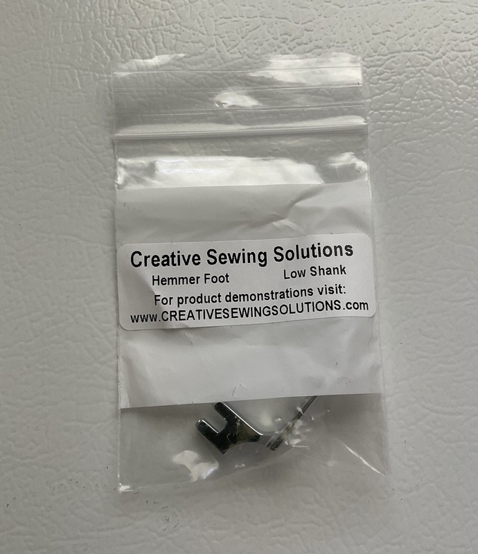 sewing rolled hemmer foot