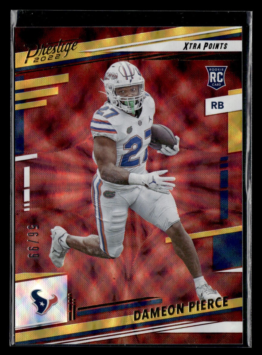 2022 Panini Prestige #345 Dameon Pierce Xtra Points Gold #/99