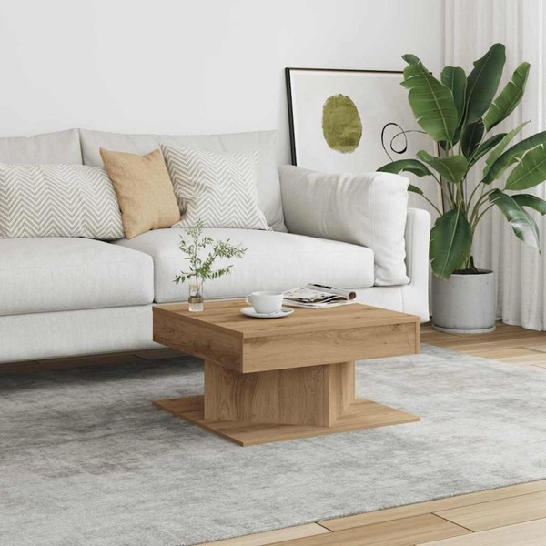 Couchtisch Artisan-Eiche 55X55X30 Cm Holzwerkstoff-image