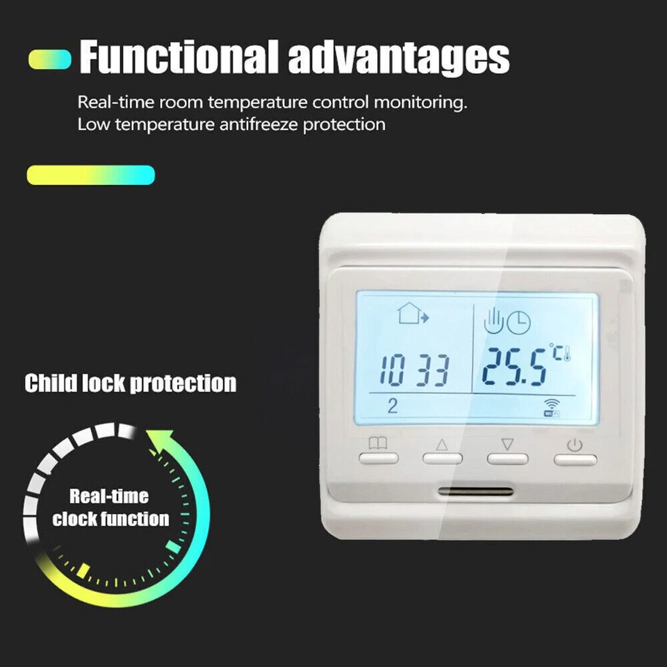 Tuya Smart Thermostat WiFi Temperature Controller for Floor Heating/ Water/Gas// - Image 4 of 4