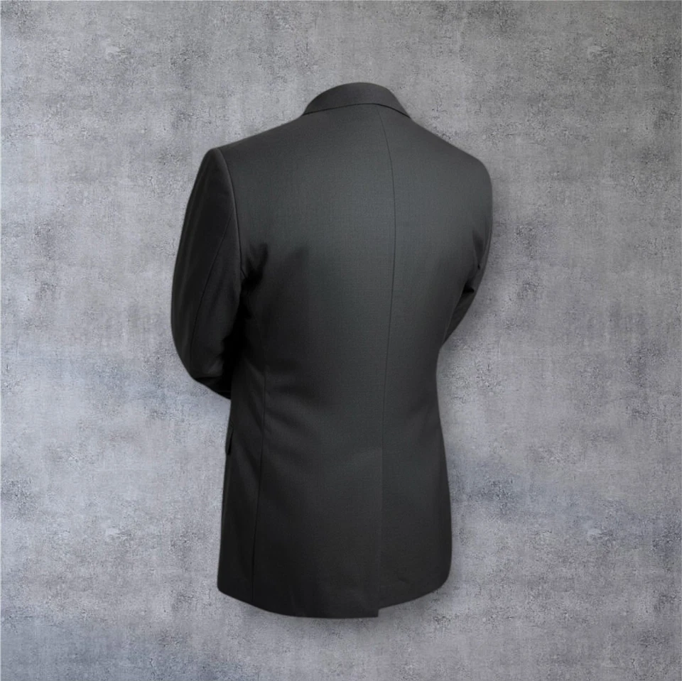 HUGO BOSS Mens Blazer Sport Coat Jacket Two Button Jacket 38R US 48 EU Gray - Image 3 of 4