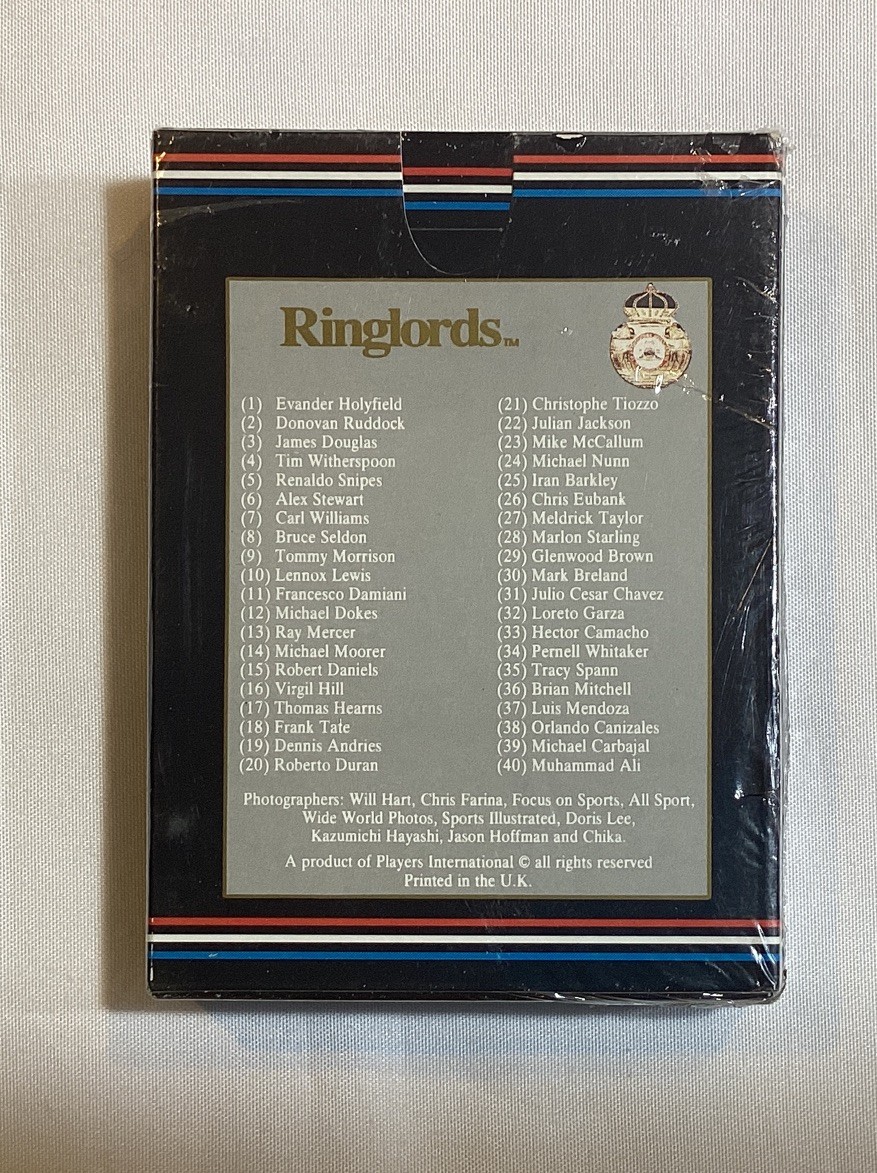 1991 RINGLORDS 32/40 AUTOGRAPH CARD SET MUHAMMAD ALI Auto EVANDER HOLYFIELD Auto view 10