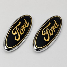 Ford Pack 2 Black Emblem 4 Inch Oval Logo Front Grilletailgate Badge 4 3m Tape