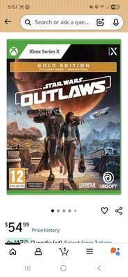 Star Wars Outlaws Gold Edition Xbox Series X Ubisoft Game + Season Pass