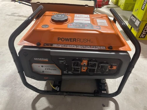 Generac GP3600 3600W Gasoline Powered Recoil Start Portable Generator