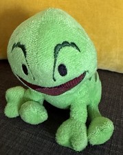 Disney Plush Green Smiling Lizard Black Eyes Stuffed Animal 6"x4" WoW VISIT US 