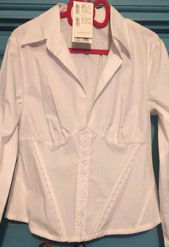 Corseted & Boned Blouse Size 12 Chest 38" Steampunk* See Details* - Picture 2 of 19