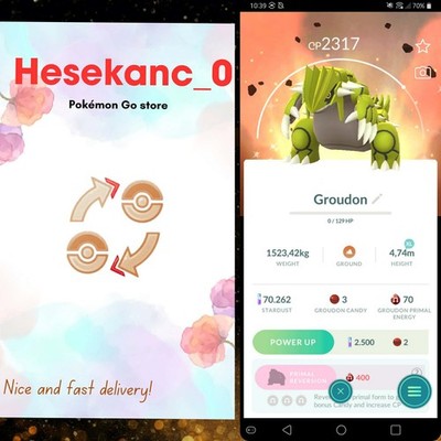 Pokémon Go - Shiny Goudon Ruby background  Kalos Go Tour 2026