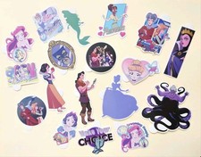 Disney Princess / 18 Vinyl Decal Stickers. Waterproof.