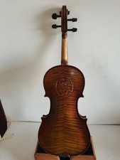 Top 4/4 Violin Solid flamed maple back old spruce top hand carved the STATUE 261