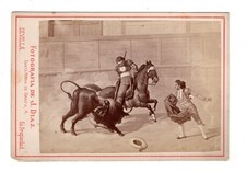 CAB Foto Kunst / Stierkampf - Sevilla 1870er