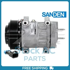 New Compressor for OE Sanden SPRHD - 130mm 8 Groove SHD Clutch 12V