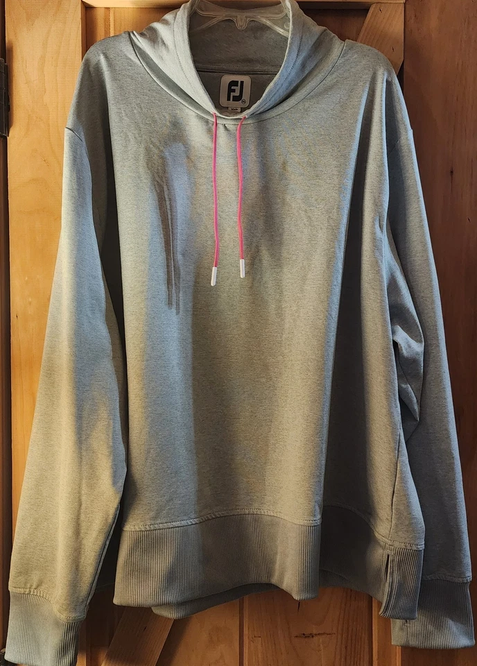 Sudadera FootJoy cuello embudo para mujer 2XL material de rendimiento gris espacial nueva sin etiquetas  Foto 2 de 4