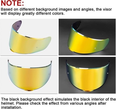 Deep Gold Helmet Visor for LS2 FT2 VECTOR Sedici Strada 2 Strada 3 FF801 FF397