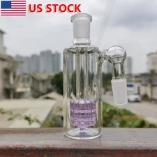1X 14mm 90° Purple Glass Ash Catcher Shower Head for Smoking Water Pipe Hookah