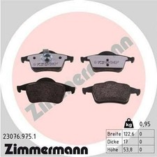 ZIMMERMANN Bremsbeläge Satz Hinten Bremsklötze für VOLVO V70 II (285)