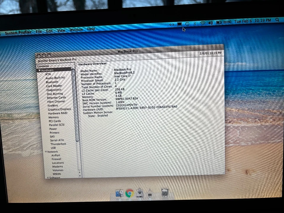 Apple MacBook Pro 15 in 2011 Silver/Intel Core i7 2.00 GHz, 500 GB 4 GB AMD... - Image 2 of 4