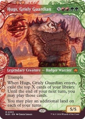 Hugs, Grisly Guardian (Showcase) - Near Mint MTG Bloomburrow