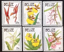 Belize - 1992 - Sc 985 - 90 - Easter Orchids MNH cv=US$22.00
