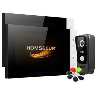 HOMSECUR Video Türsprechanlage unterstützt Aufnahme, IC-Fob-Zugriff, Fernentsperrung